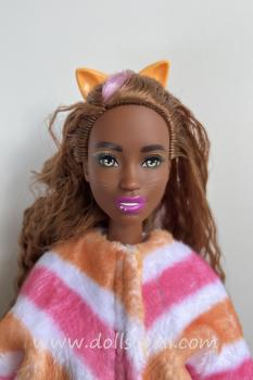 BARBIE CUTIE REVEAL DOLL 2021 Mattel HHG20 Pet Plush Kitty Pants Whiskers  READ